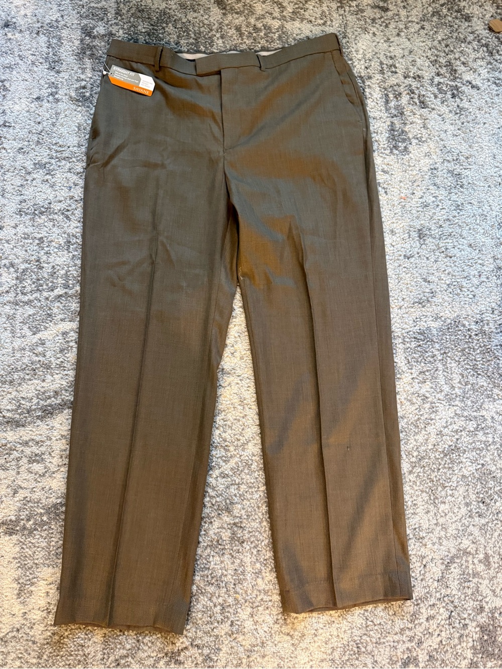 Savane Men's Dress Pants in Brown Gray